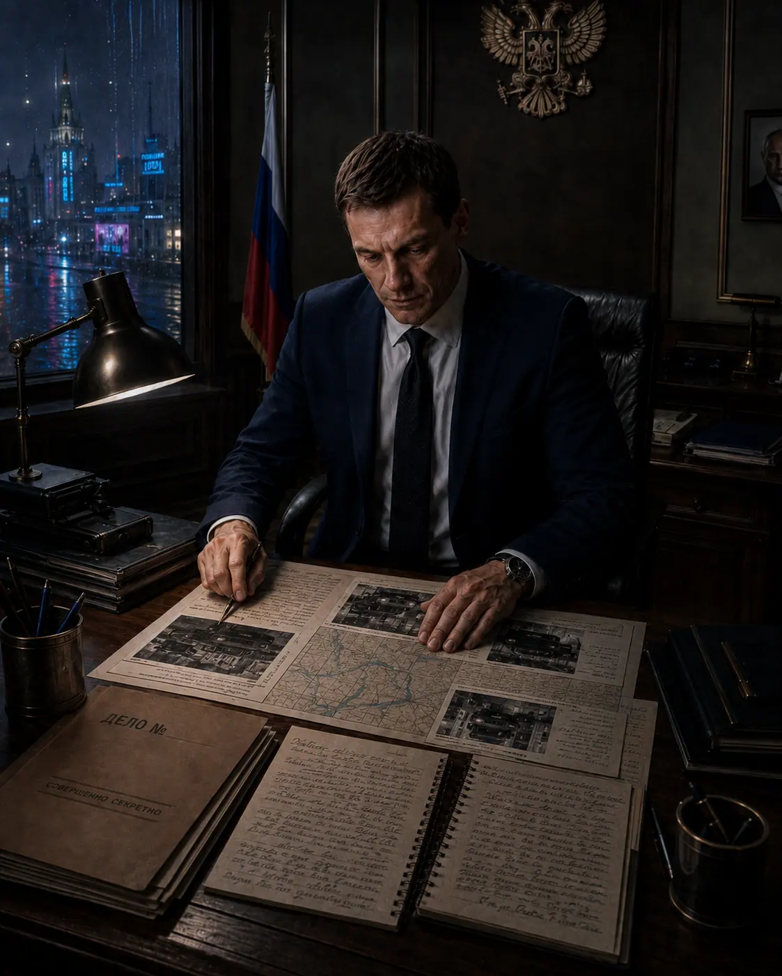 Андрей Родионов работает с материалами дела
