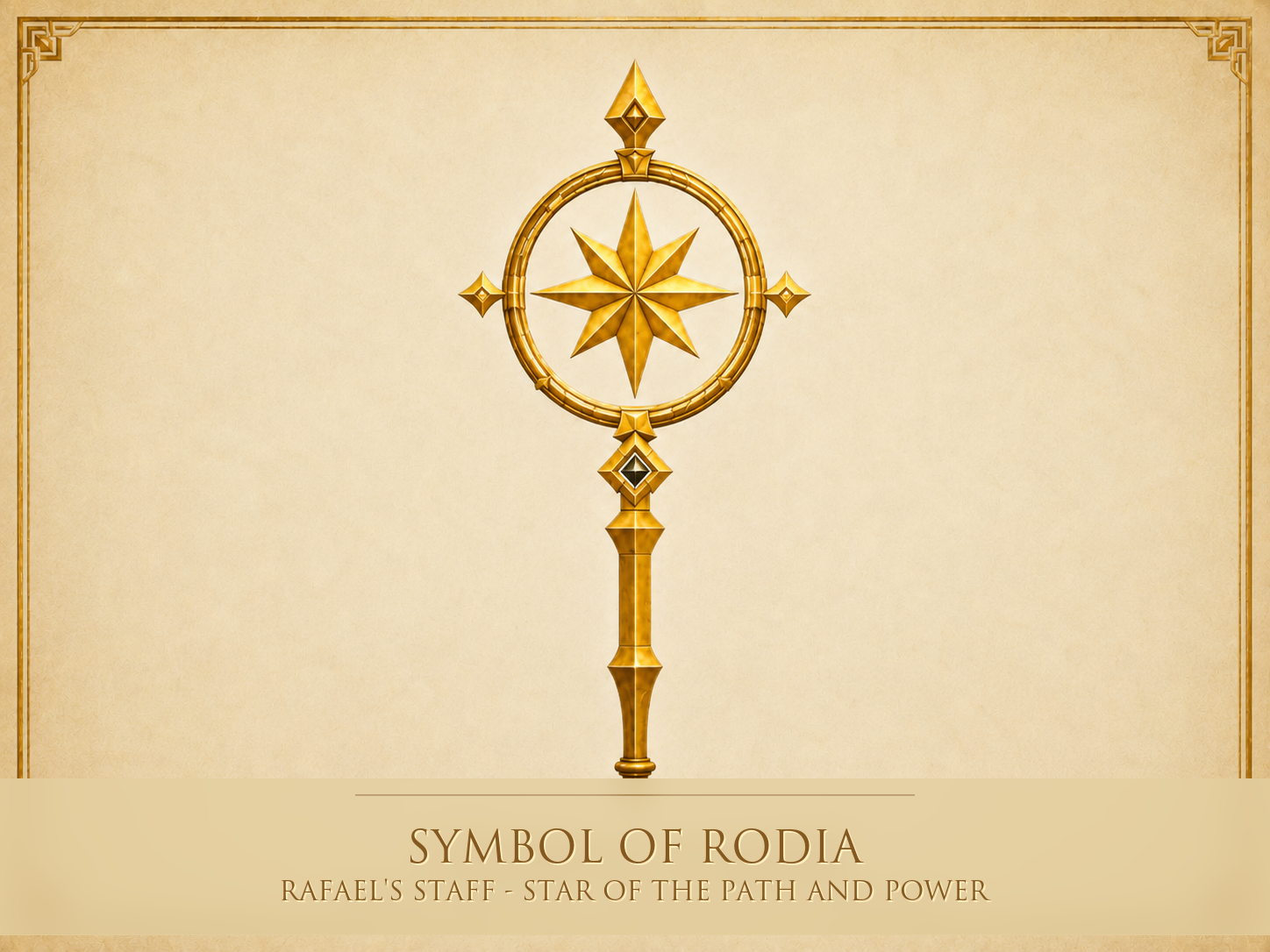 Symbol of Rodia: Rafael's Staff